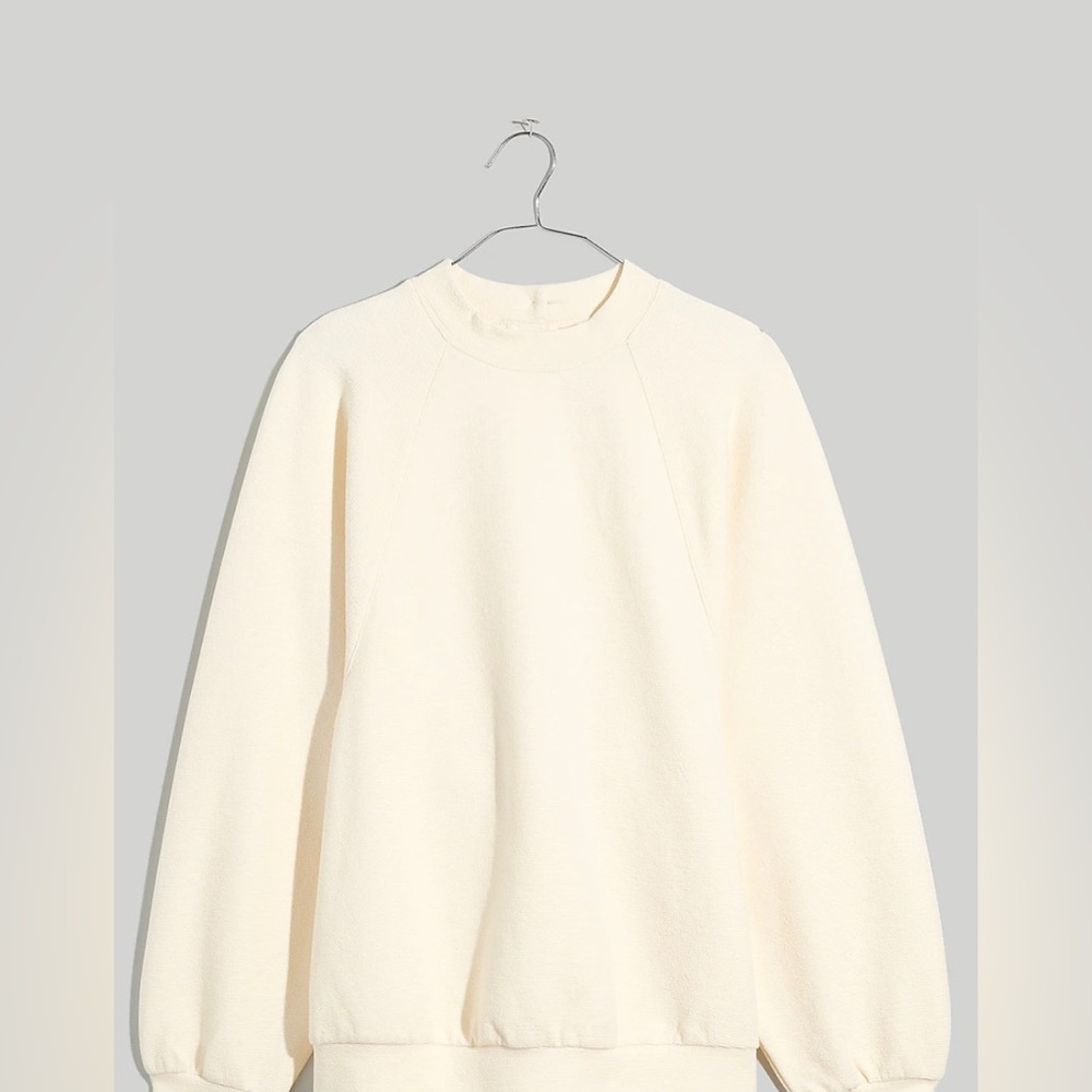 Madewell Button-Back Mockneck Top Size S